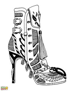 236x305 Modern High Heels Coloring Page Shoes Shoes Coloring Page