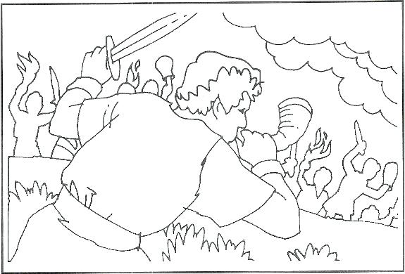 575x390 Gideon Coloring Page Coloring Page Coloring Pages Chooses Coloring