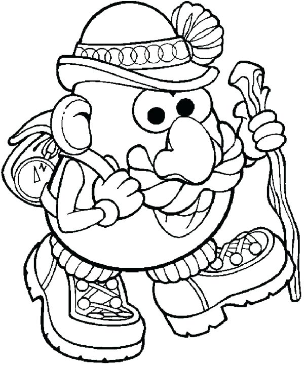 600x721 Mr Potato Head Coloring Pages Coloring Pages Toy Story Toy Story