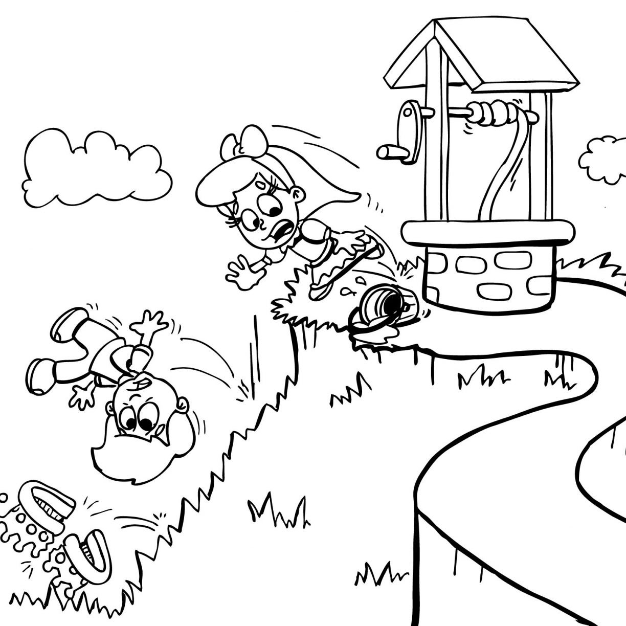 1224x1224 Free Superhero Coloring Pages Awesome Jack And Jill Went Up