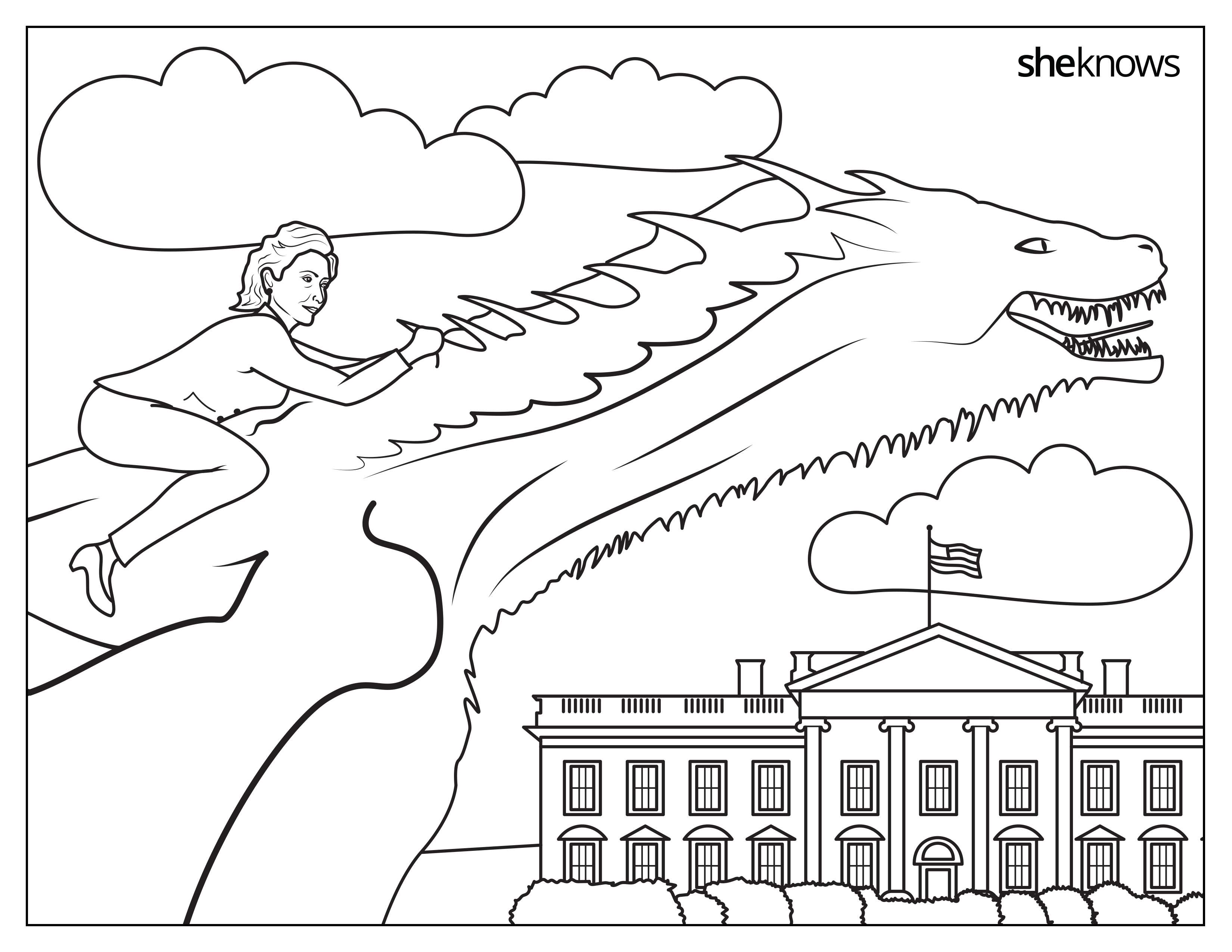 3300x2550 This Hillary Clinton Coloring Book From Sheknows Reminds Girls