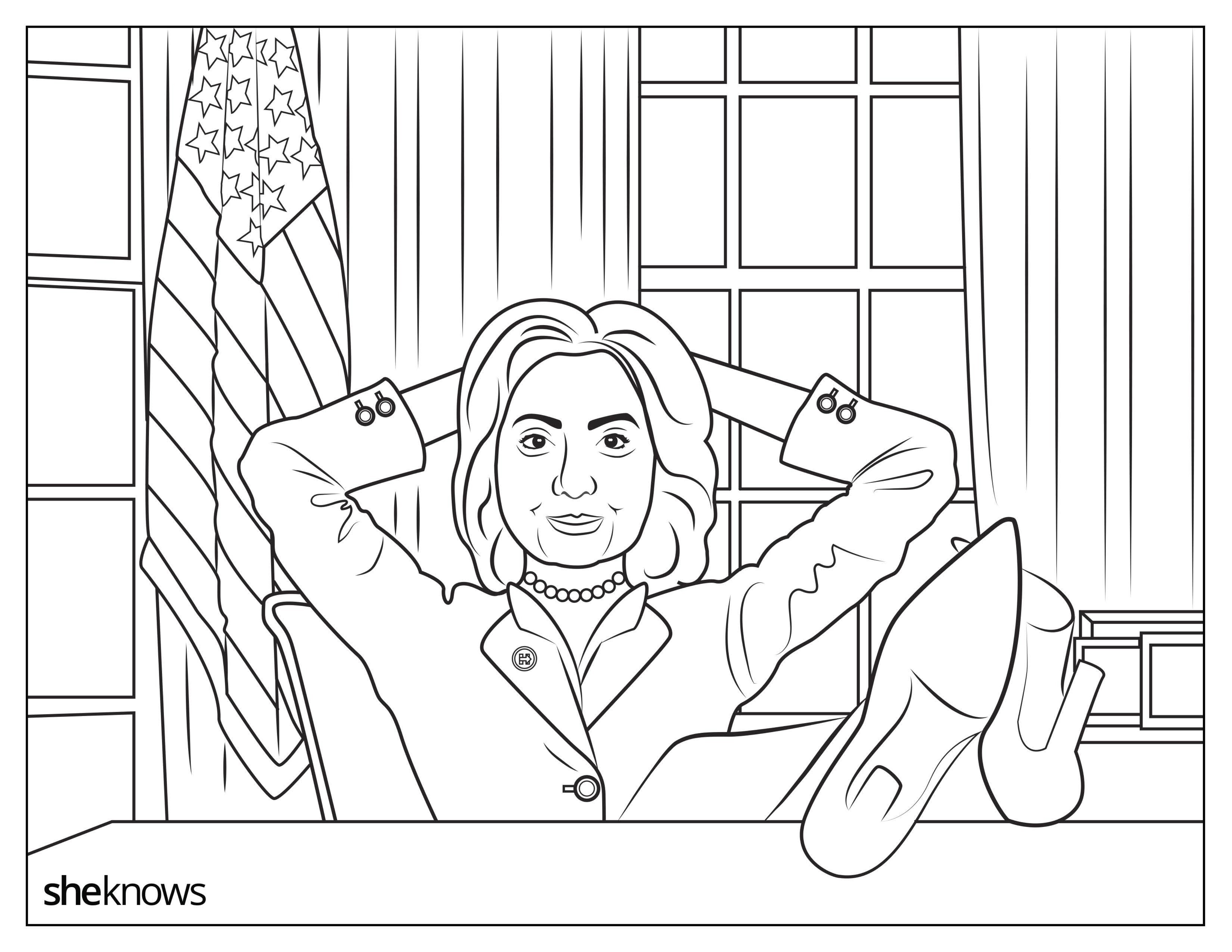 6875x5312 This Hillary Clinton Coloring Book Is Jam Packed With Girl Power