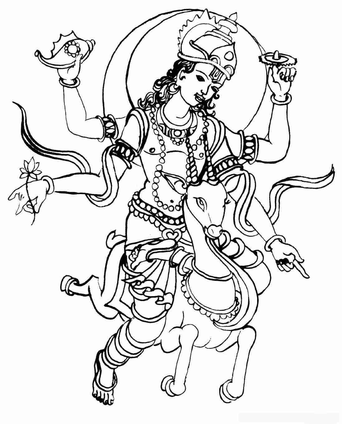 1097x1361 Hindu Gods Coloring Pages Best Olegratiy
