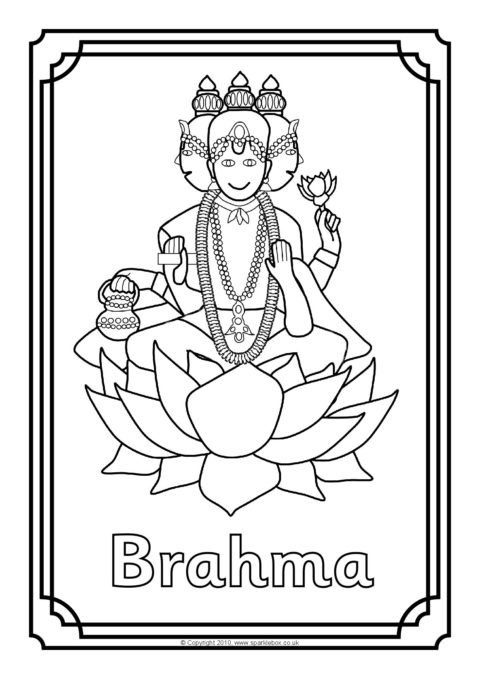 480x679 Hindu Gods Colouring Sheets