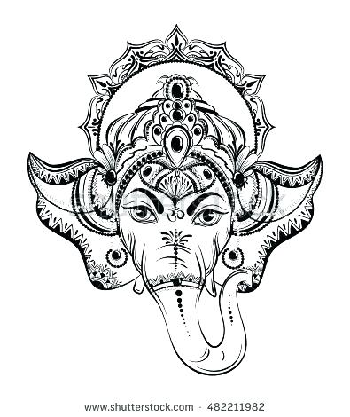 395x470 Hinduism Coloring Pages Coloring Pages Lord Vector Illustration