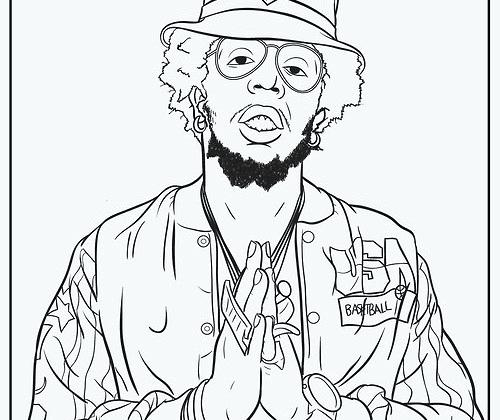 500x420 Unbelievable Amazing Lil Wayne Coloring Pages Image Hip Hop Rap