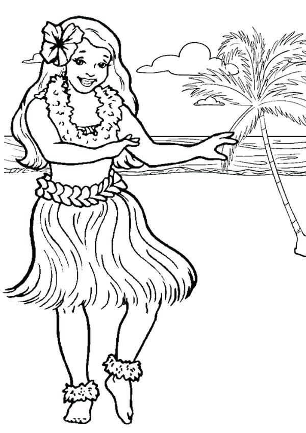 600x850 Dance Coloring Pages Hula Dancer Coloring Page Free Printable Hip