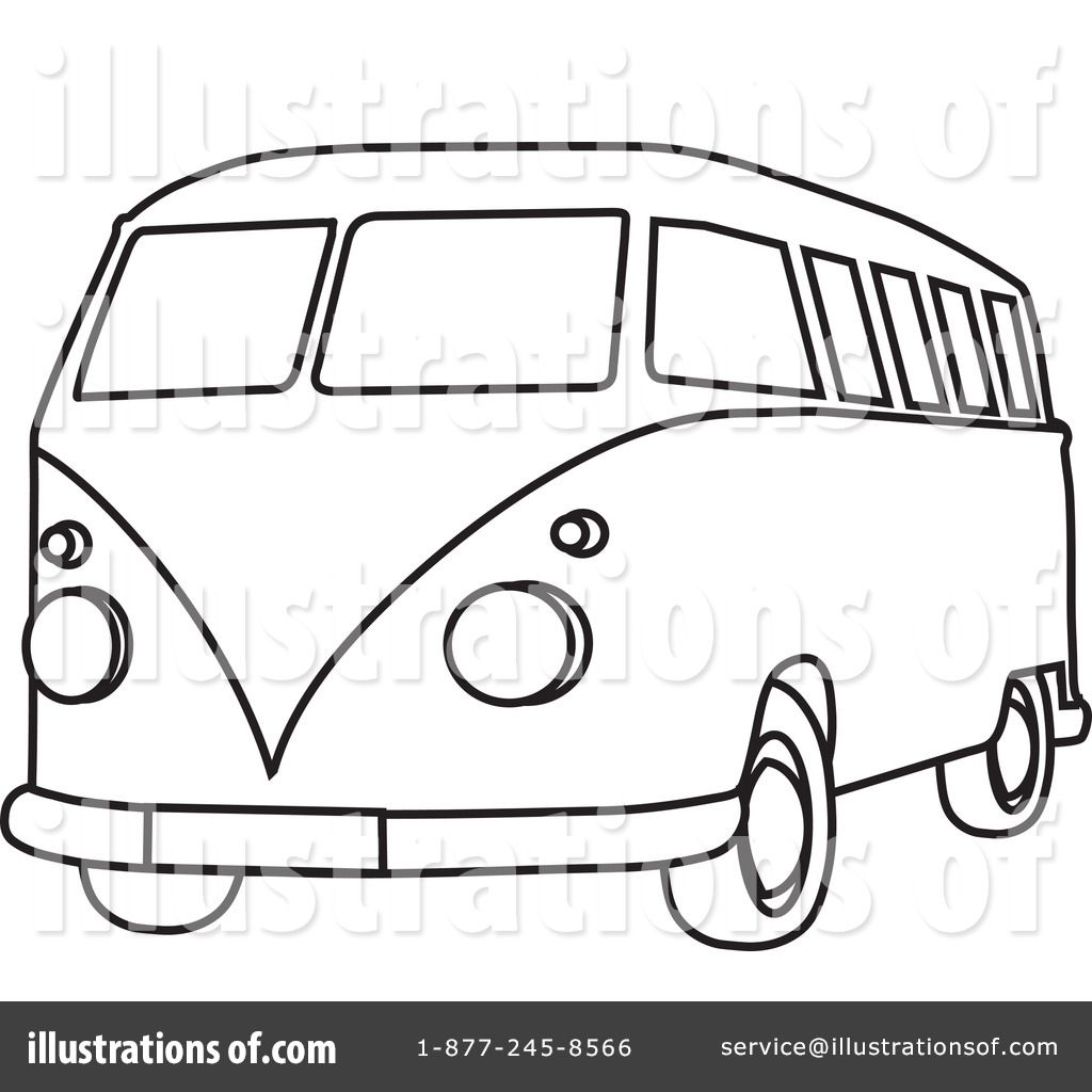 1024x1024 Go Back Images For Van Clipart Black And White Colouring Pages