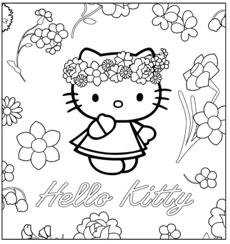 754x800 Hippie Coloring Pages Hello Kitty Hippie Free Coloring Pages