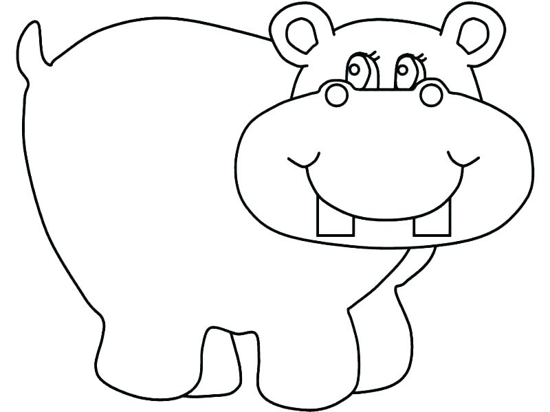 800x600 Hippo Coloring Pages Baby Hippo Coloring Pages Hippo Coloring