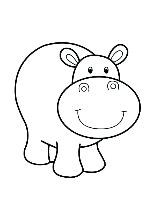 618x785 Hippopotamus Coloring Pages Hippo Coloring Pages To Print Sheet