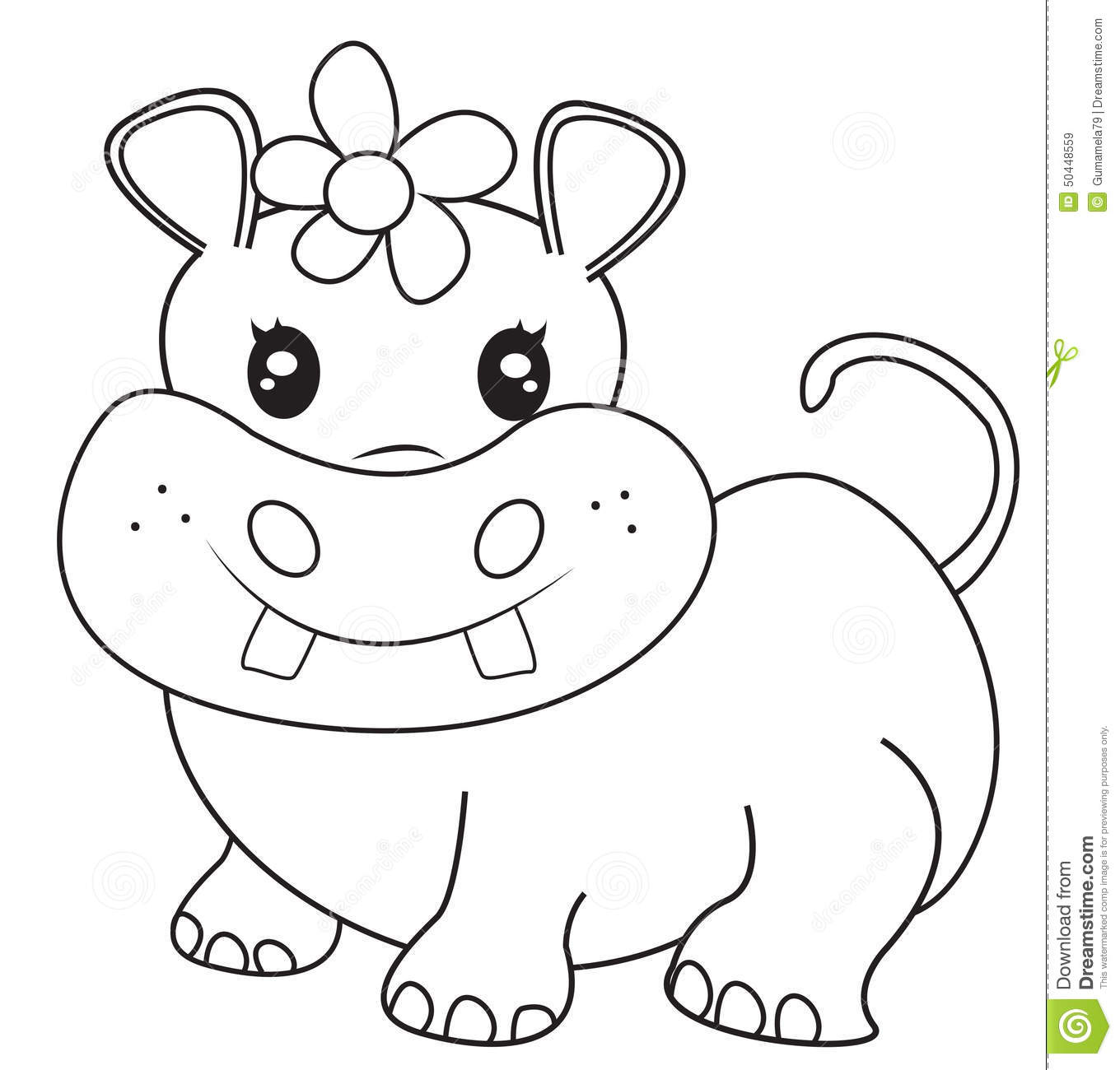 1360x1300 Baby Hippo Coloring Pages Qlyview Com