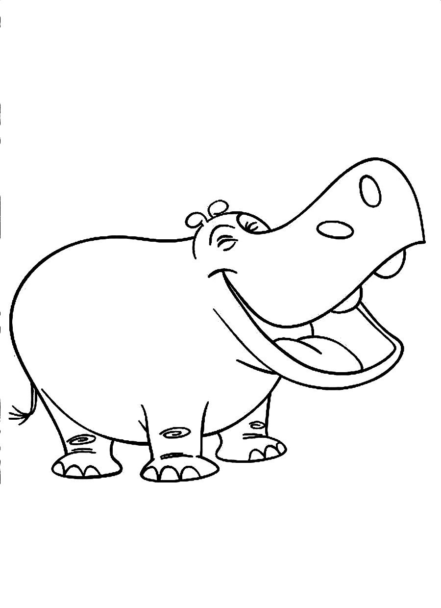 900x1240 Hippo Coloring Page Paginone Biz For Colouring Pages Free Hungry