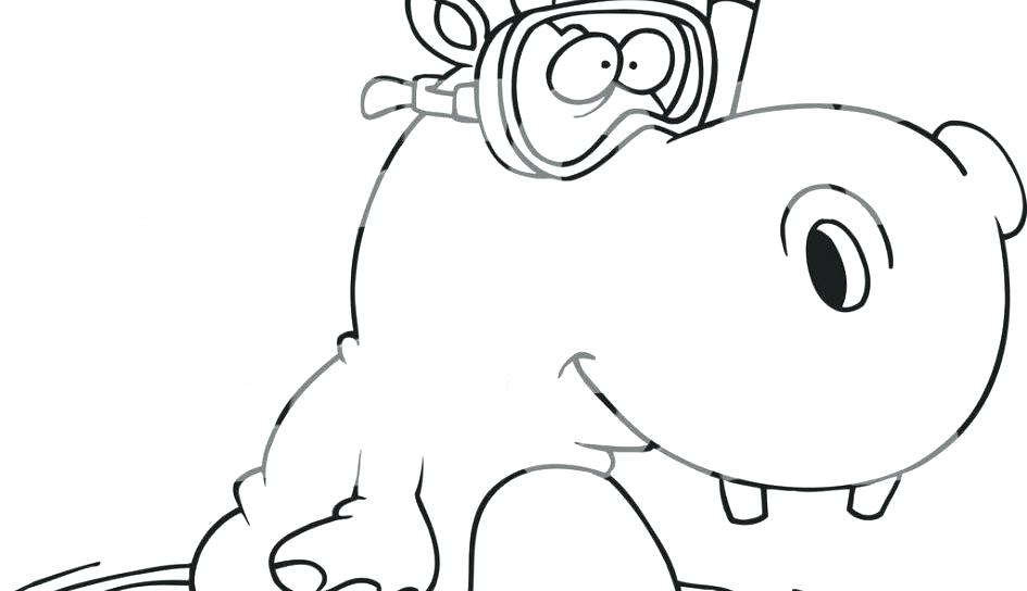 945x544 Hippopotamus Coloring Page Hippo Coloring Pages For Kids Cute