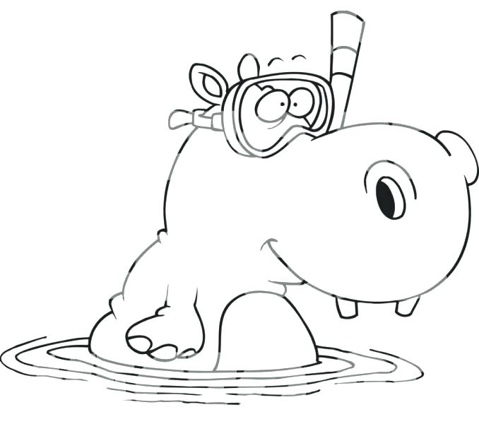 678x600 Hippopotamus Coloring Pages Coloring Pages Packed With Hippo