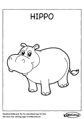 350x495 Hippo Coloring Page Hippopotamus In Relaxing Mood Coloring Pages