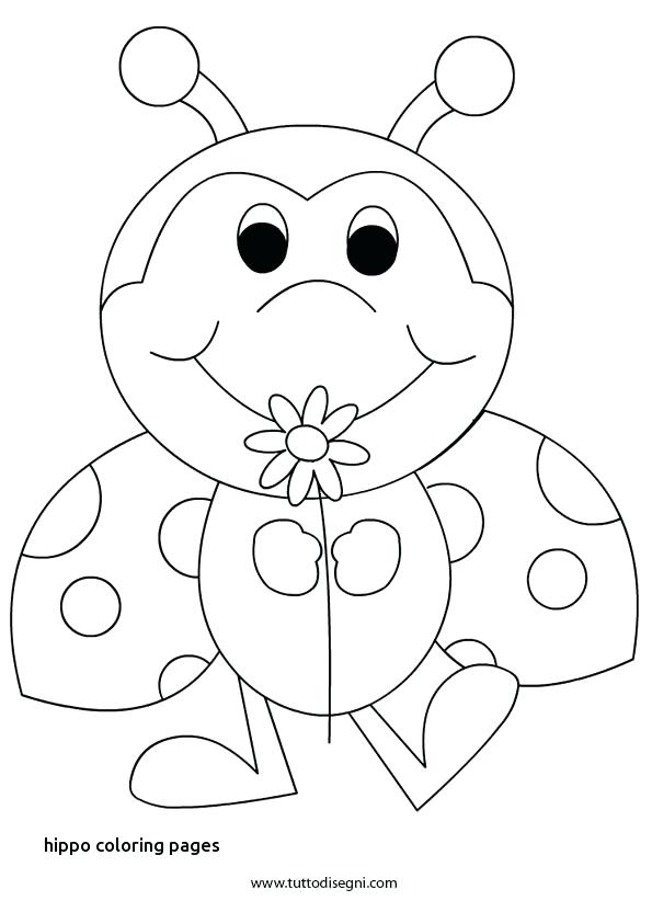 595x822 Coloring Page Hippo Ladybug Coloring Page For Hippo Coloring Pages
