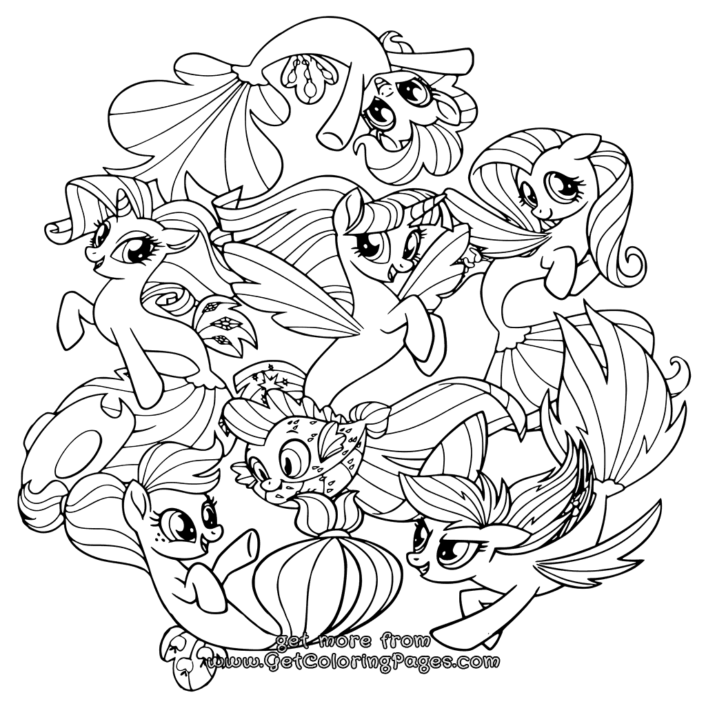 1024x1024 Printable My Little Pony The Movie Coloring Pages