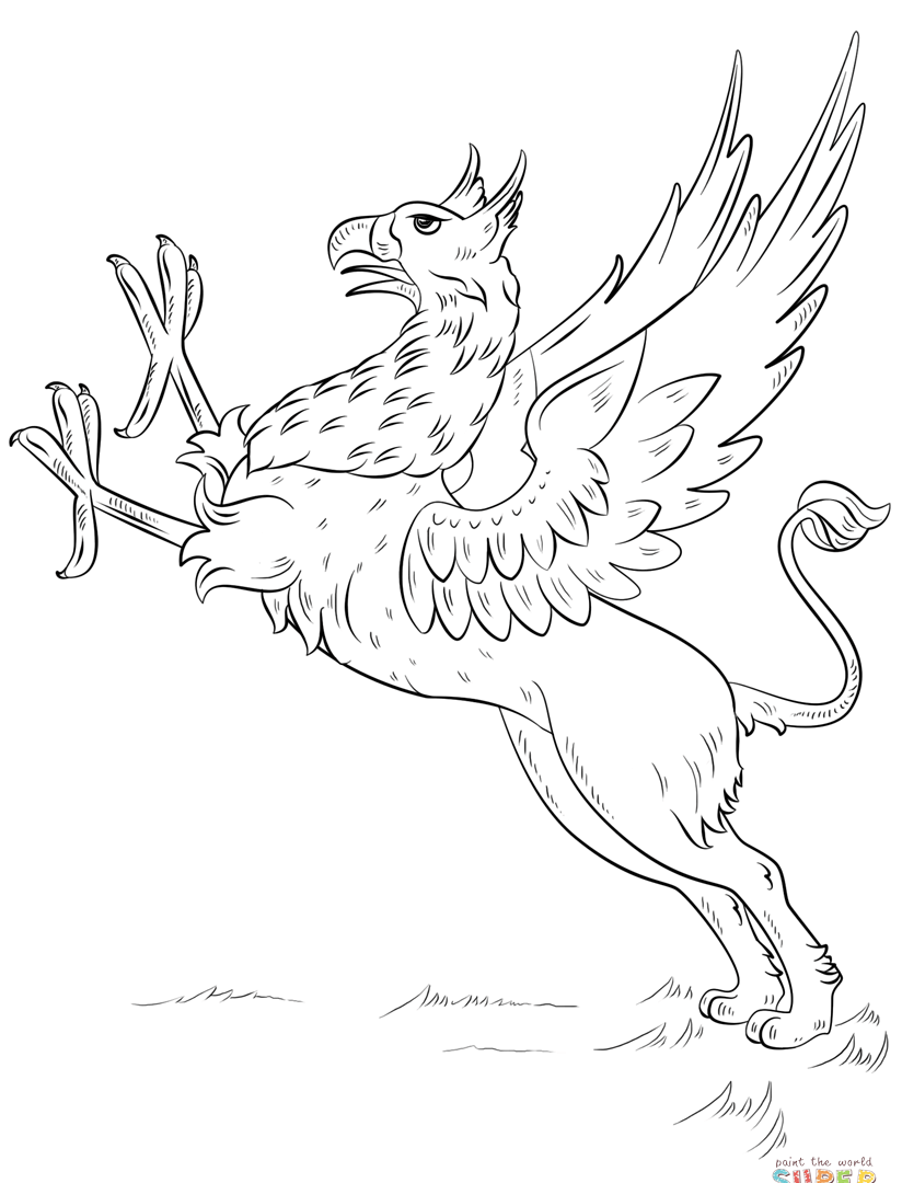 824x1080 Unsurpassed Gryphon Coloring Pages Unusual For Kids Adults Sheet
