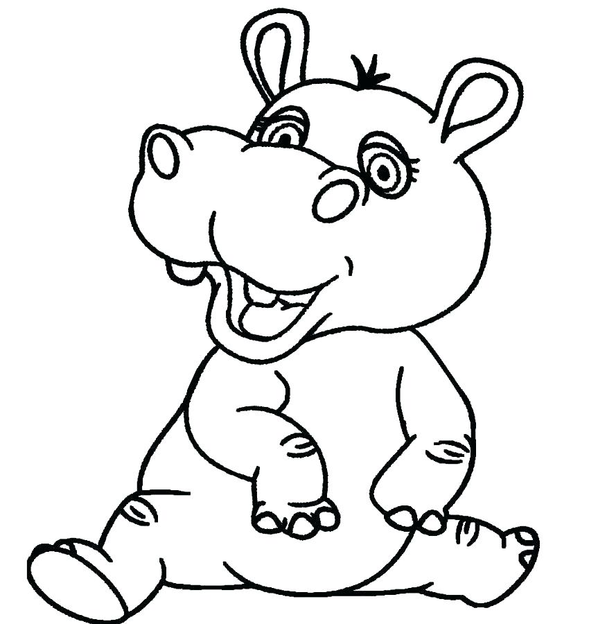 850x900 Coloring Hippo Hippo Coloring Pages For Kids For Hippo Coloring