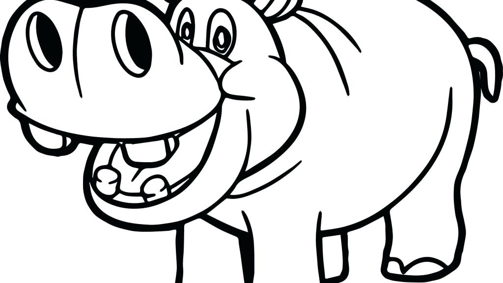 1024x576 Hippopotamus Coloring Pages Hippo Coloring Pages Baby Cartoon