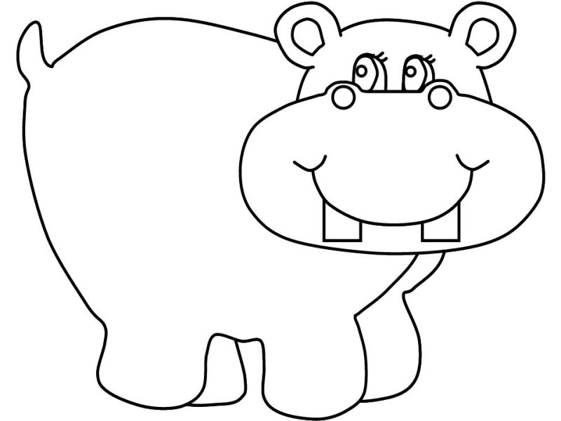 Hippopotamus Coloring Pages at GetDrawings | Free download