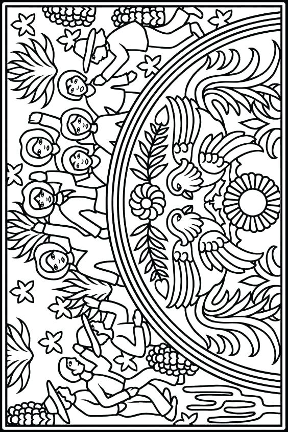 564x844 Hispanic Heritage Coloring Pages