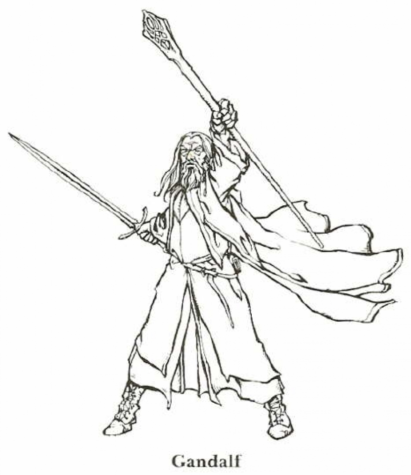 831x960 The Hobbit Coloring Pages