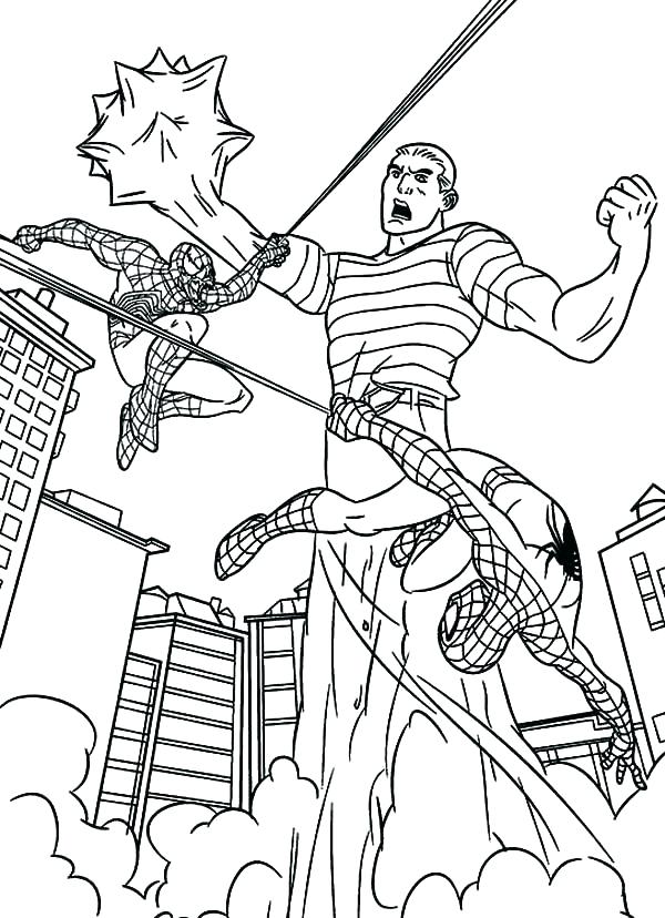600x828 Spiderman And Green Goblin Coloring Pages Mark Wizard Cover Art