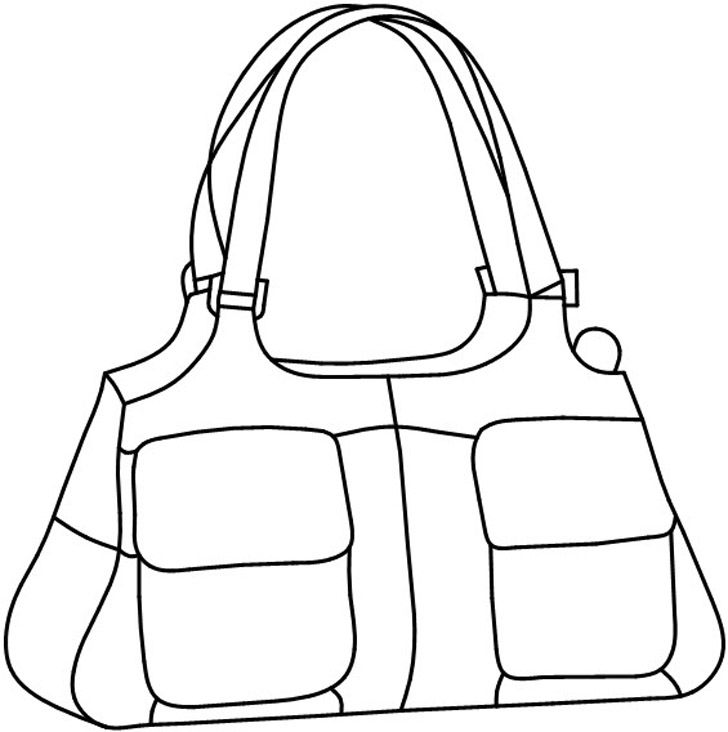 728x732 Bags Coloring Pages