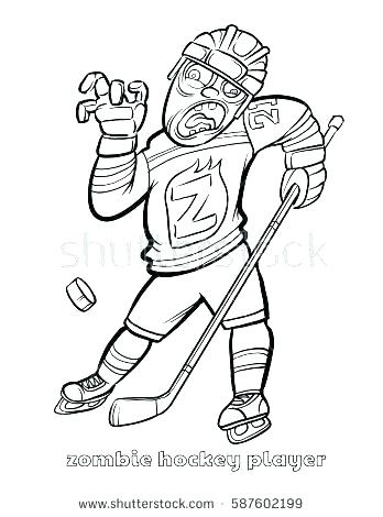 348x470 Hockey Coloring Pages Printable Free Page Fresh Top Print Logo