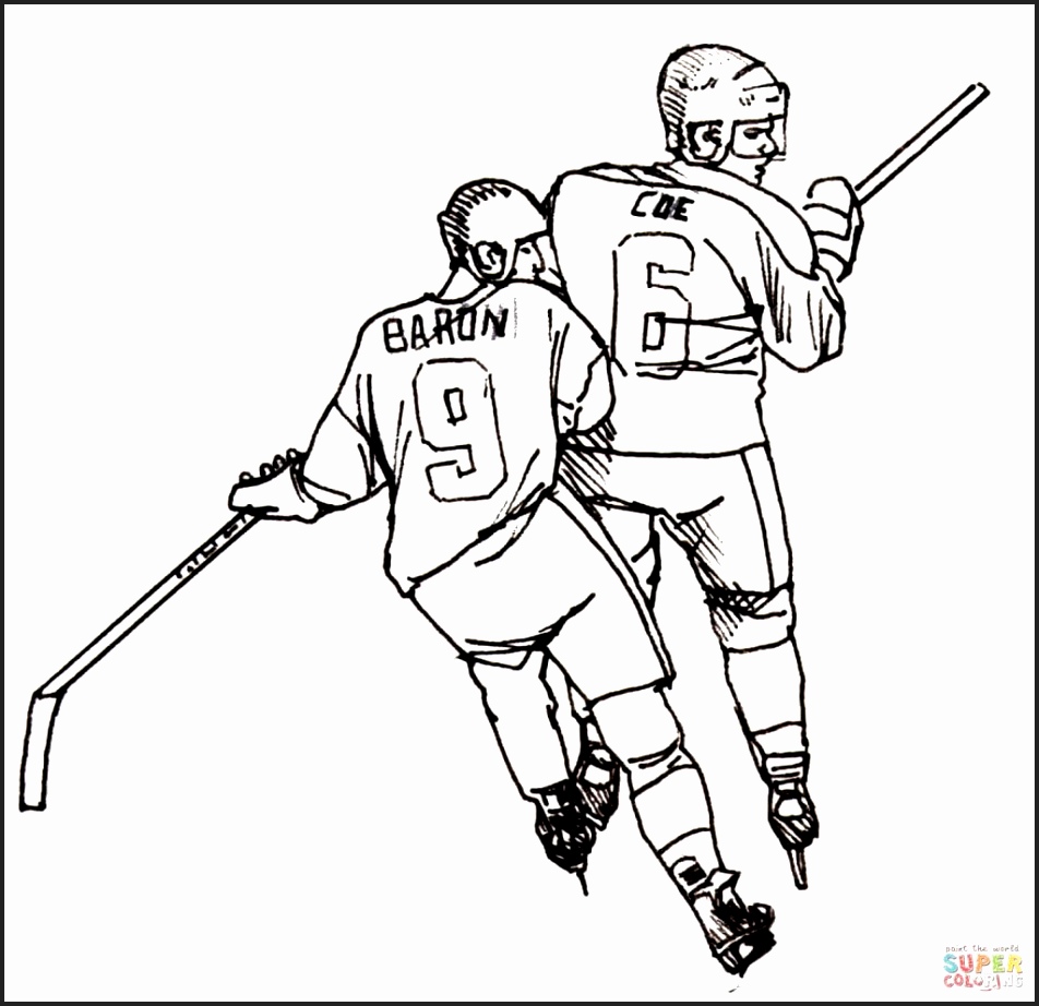 952x922 Hockey Coloring Pages To Print
