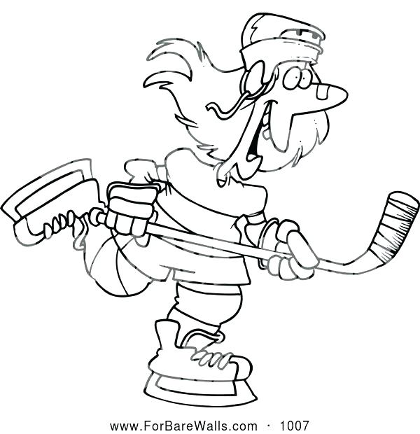 600x620 Hockey Player Coloring Pages Hockey Coloring Pages Printable