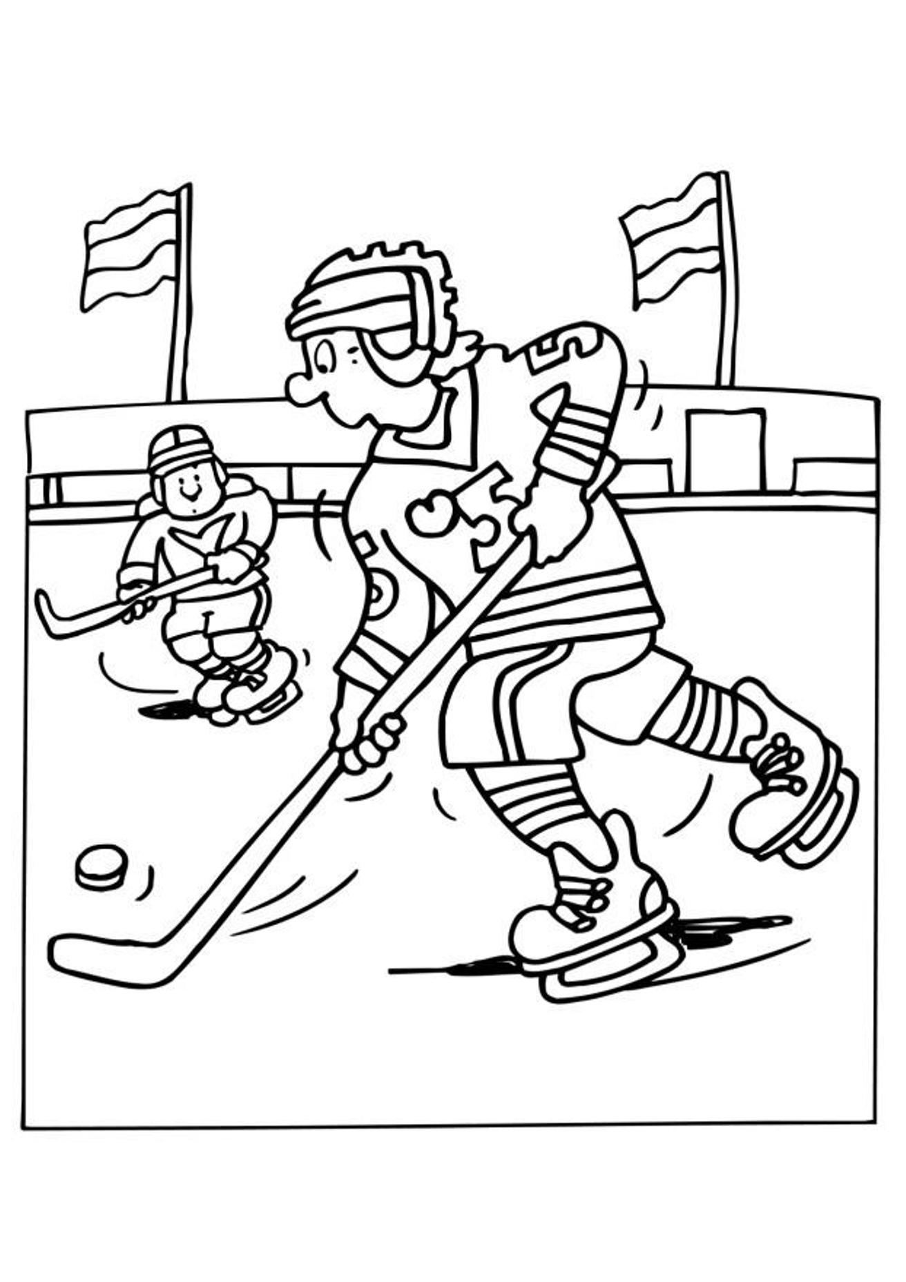 1312x1857 Hockey Coloring Pages Printable For Kids