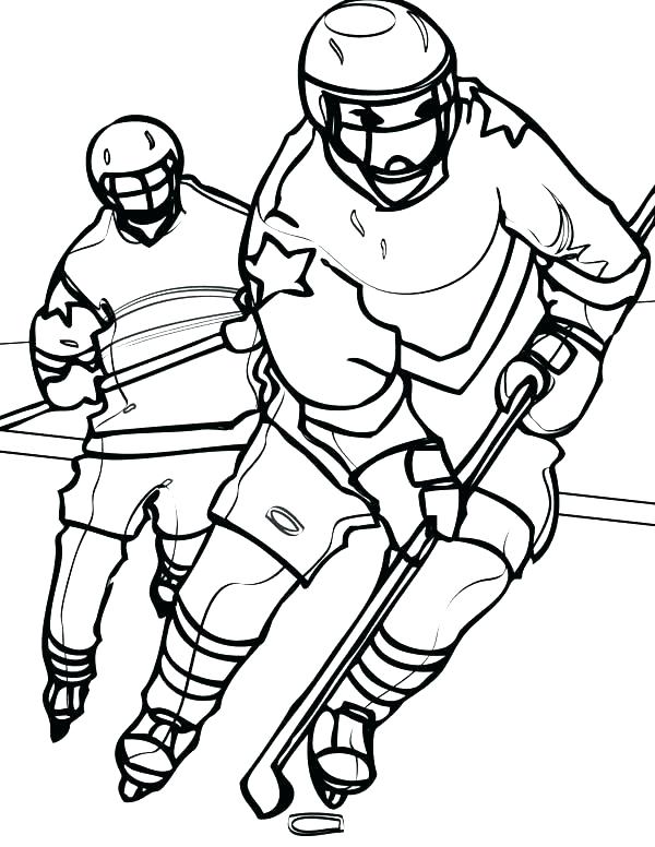 600x776 Hockey Coloring Pages Nhl Coloring Book Plus Coloring Pages Hockey