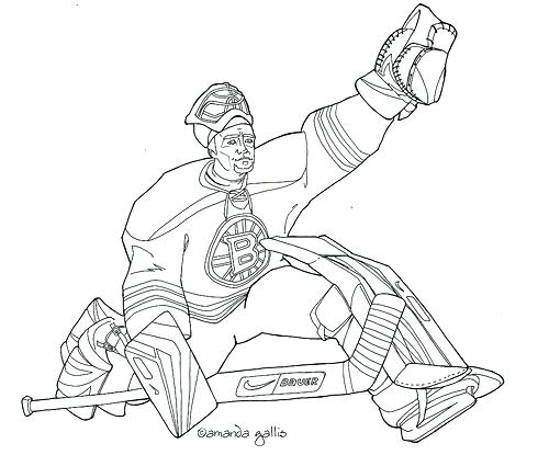 500x415 Hockey Goalie Coloring Pages Bruins Coloring Page Printable Autos