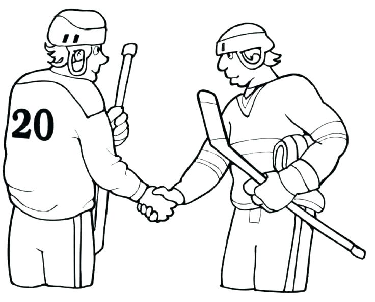 736x594 Hockey Goalie Coloring Pages