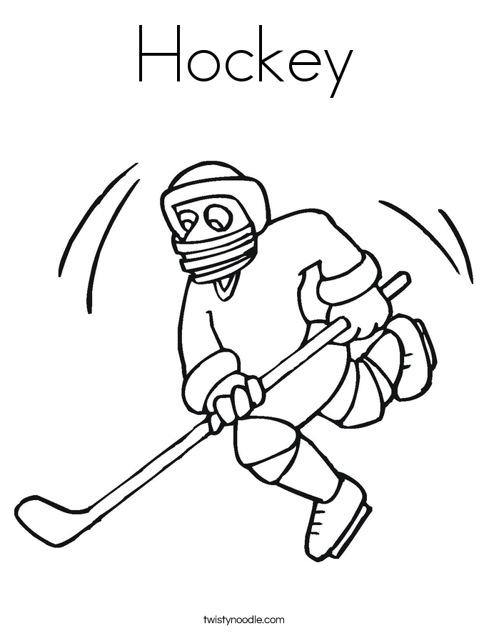 685x886 Hockey Coloring Page