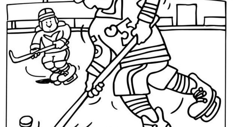 750x410 Exciting Hockey Coloring Pages Colorings Me
