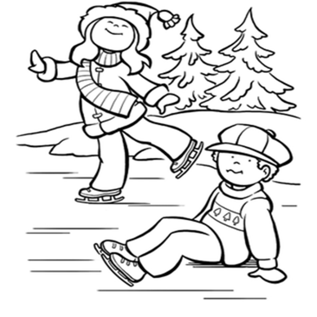 1024x1024 Hockey Rink Coloring Pages New Kids Ice Skating Coloring Pages