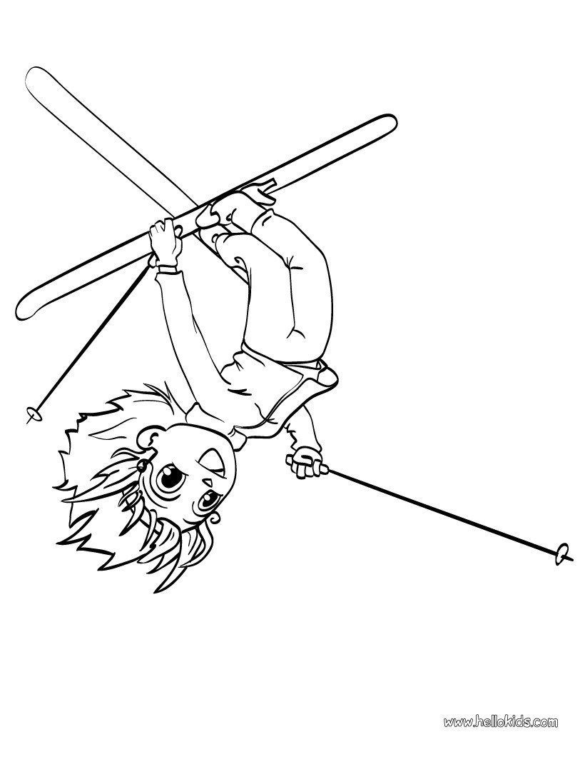 820x1060 Ice Skating Boy Coloring Pages