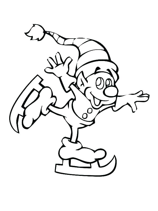 600x799 Ice Skate Coloring Page Free Printable Figure Skates Image Images