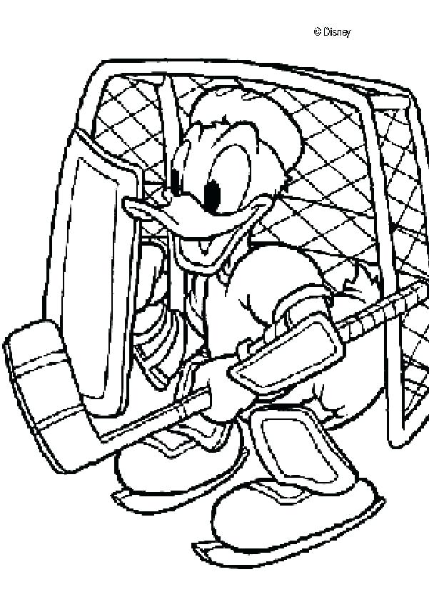 601x850 Hockey Coloring Pages Duck Coloring Pages Duck As A Hockey Goal
