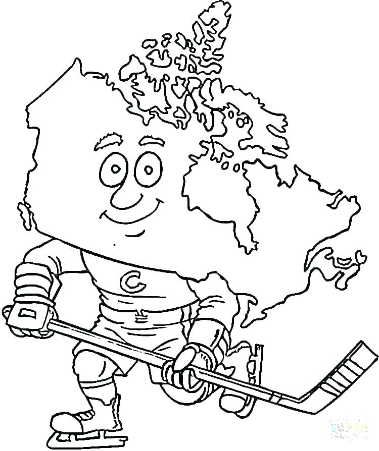 750x894 Hockey Coloring Pages Hockey Coloring Pages Surprising Kids Field