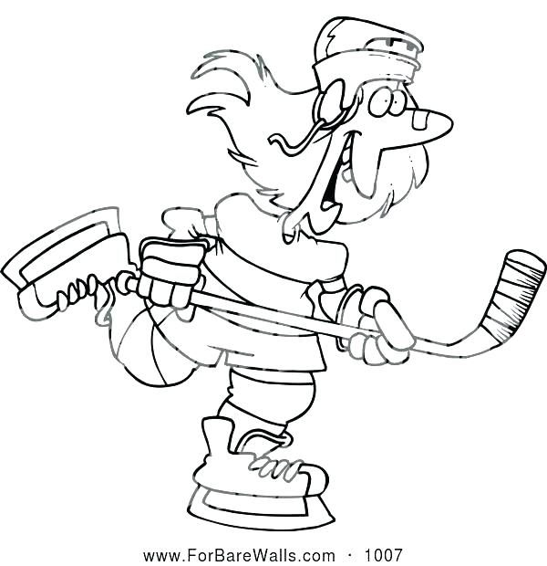 600x620 Hockey Coloring Pages Together With Hockey Stick And Ball