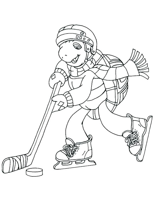 607x850 Printable Hockey Coloring Pages Printable Hockey Stick Coloring