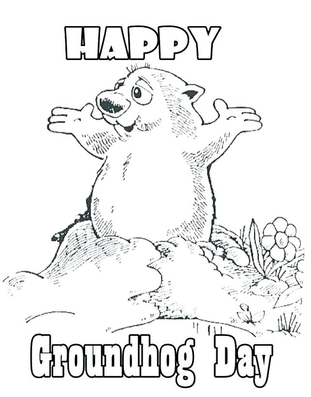 643x820 Ground Hog Coloring Pages Groundhog Coloring Page Groundhog