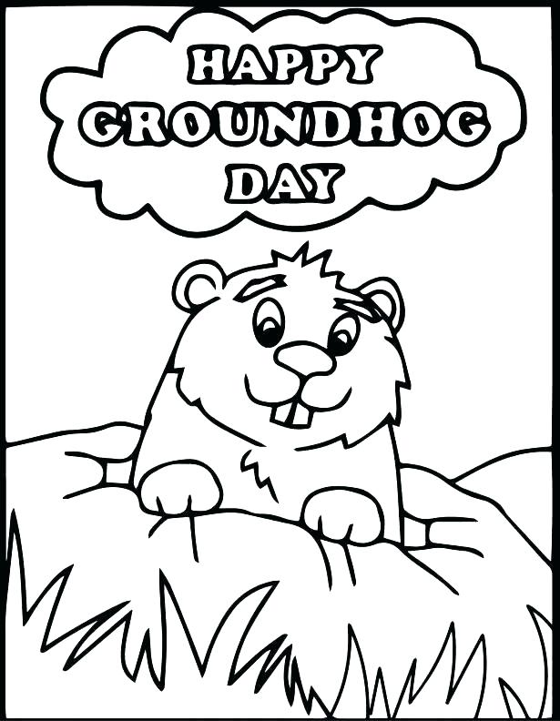 615x792 Ground Hog Coloring Pages Groundhog Day Coloring Pages Together
