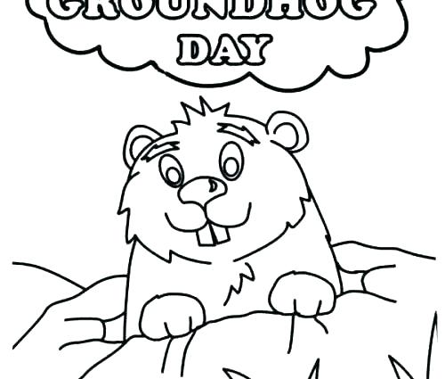 500x425 Groundhog Coloring Pages Awesome Groundhog Day Coloring Pages
