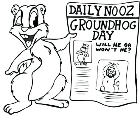 470x388 Groundhog Day Coloring Pages Groundhog Day Simple Ground Hog Day G